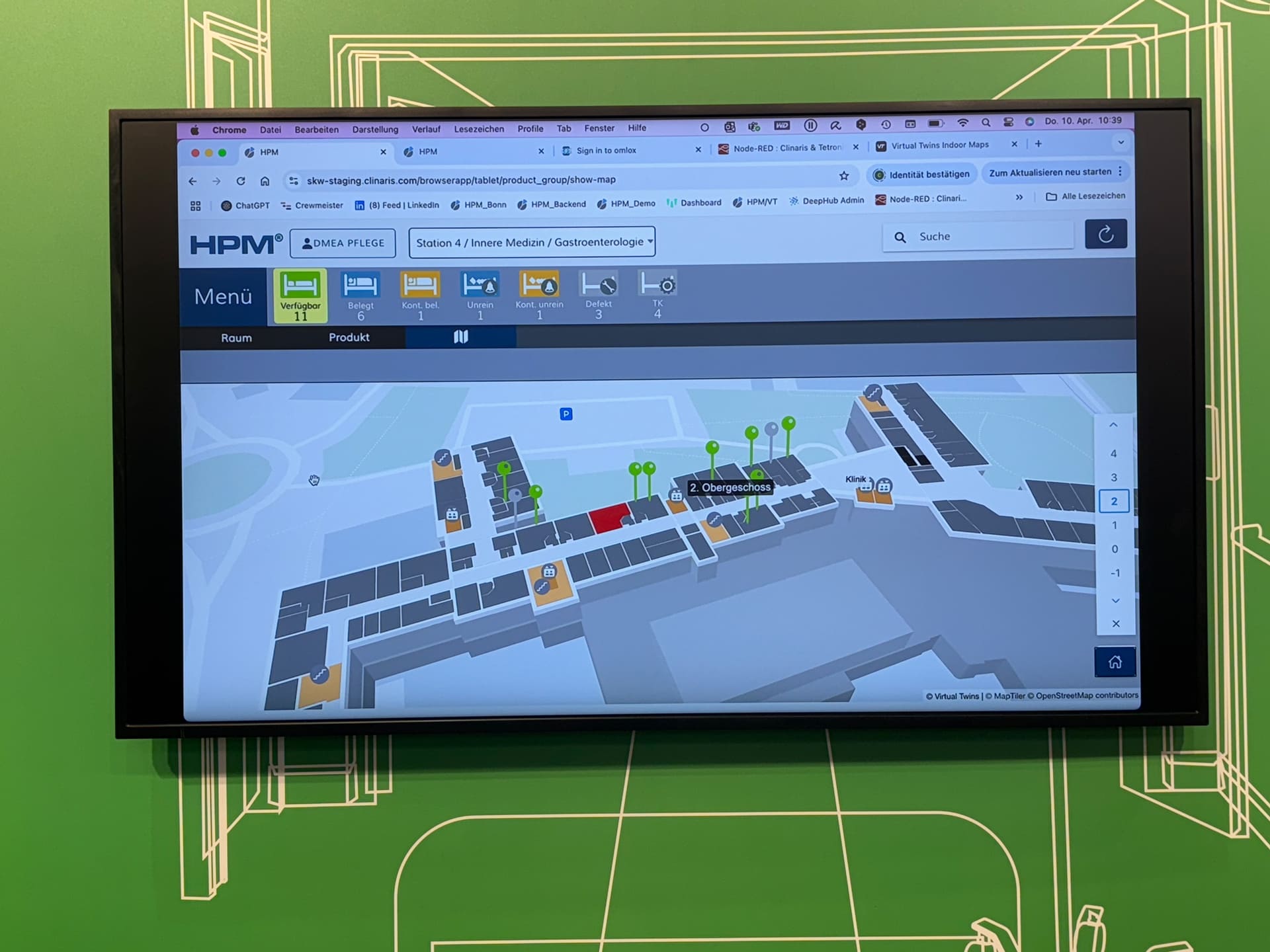 CLINARIS HPM 3D map feature