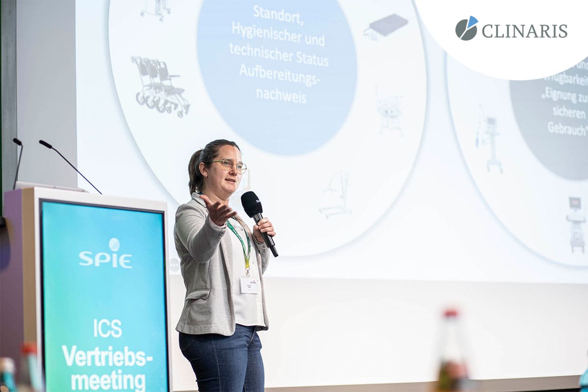 Carina Hinz zu Gast auf dem SPIE ICS Vertriebsmeeting