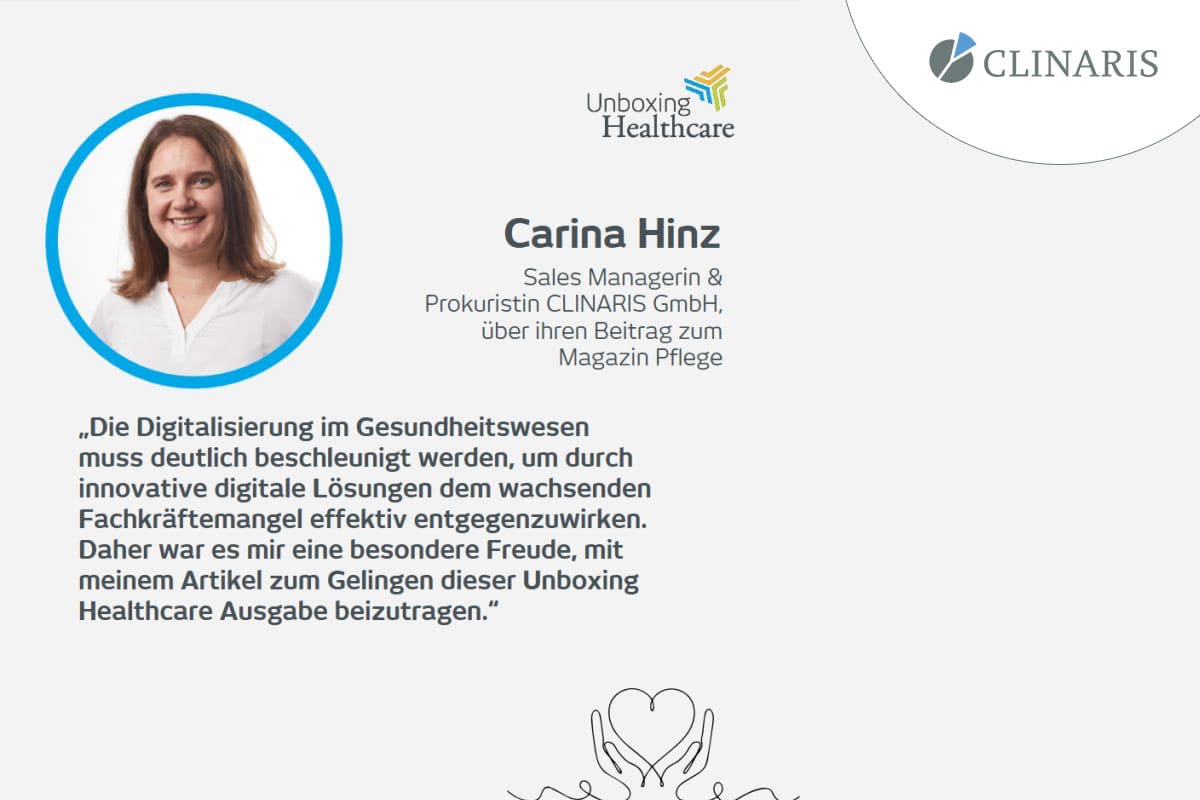Gastbeitrag von Carina Hinz im Unboxing Healthcare Magazin