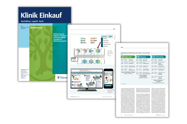 Screenshots des PwC Artikel über HPM in der "Klinik Einkauf" | CLINARIS Geschichte